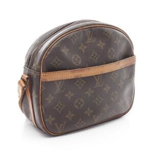 Louis Vuitton Senlis Monogram Shoulder Bag Canvas Leather Brown